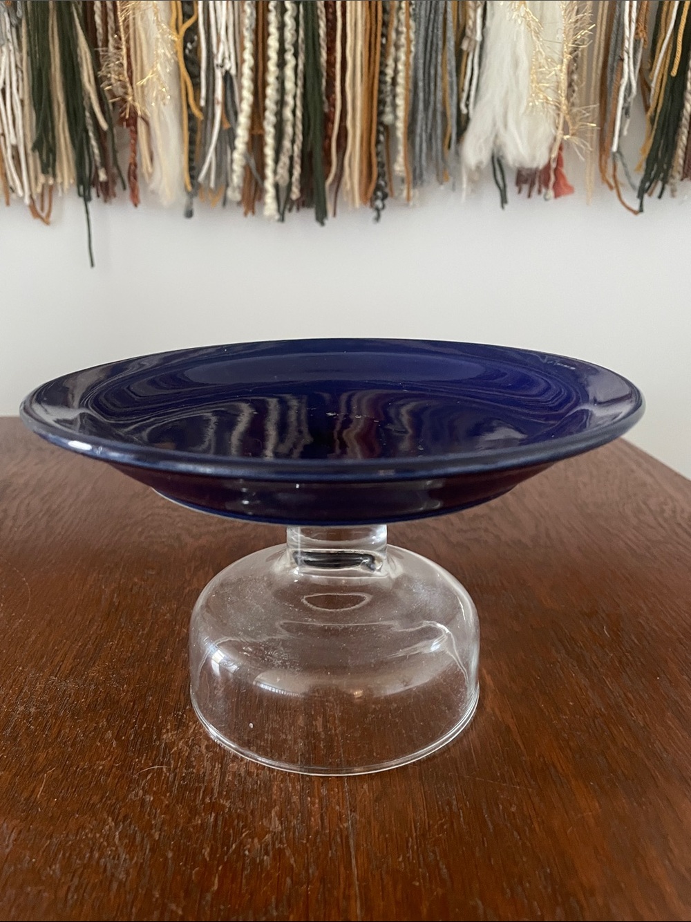 Cobalt blue cake - pedestal piece